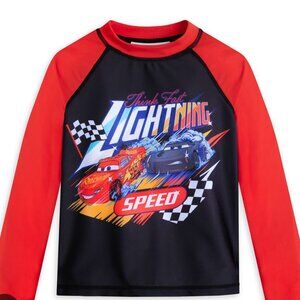 Disney Lightning McQueen Rash Guard for Kids Size 3T NWT   Pixar's Cars